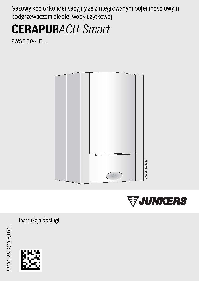 Junkers Bosch CERAPUR ACU SMART Gazowy kocioł kondensacyjny ze zintegrowanym pojemnościowym